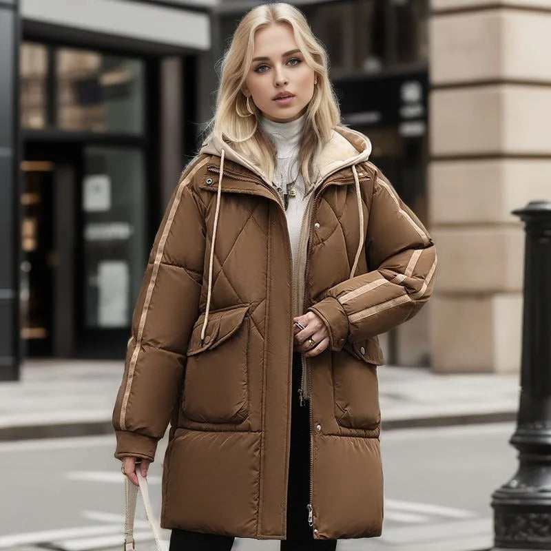 Campera dama Parka inflada Plumon